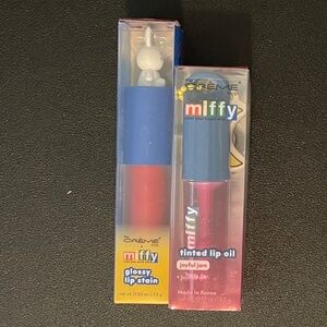 THE CREME SHOP MIFFY GLOSSY TINTED LIP STAIN OIL LOT OF 2